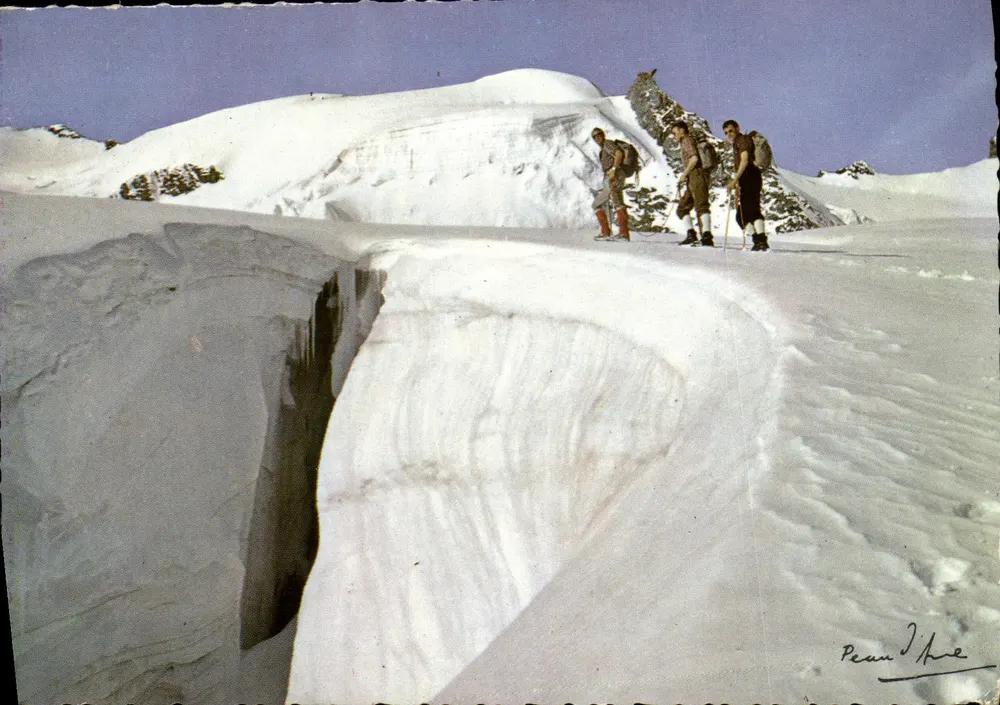 Alpen - Gletscherspalte — Verlag E.D. TELLE S.A. n° 5685 - Vorderseite