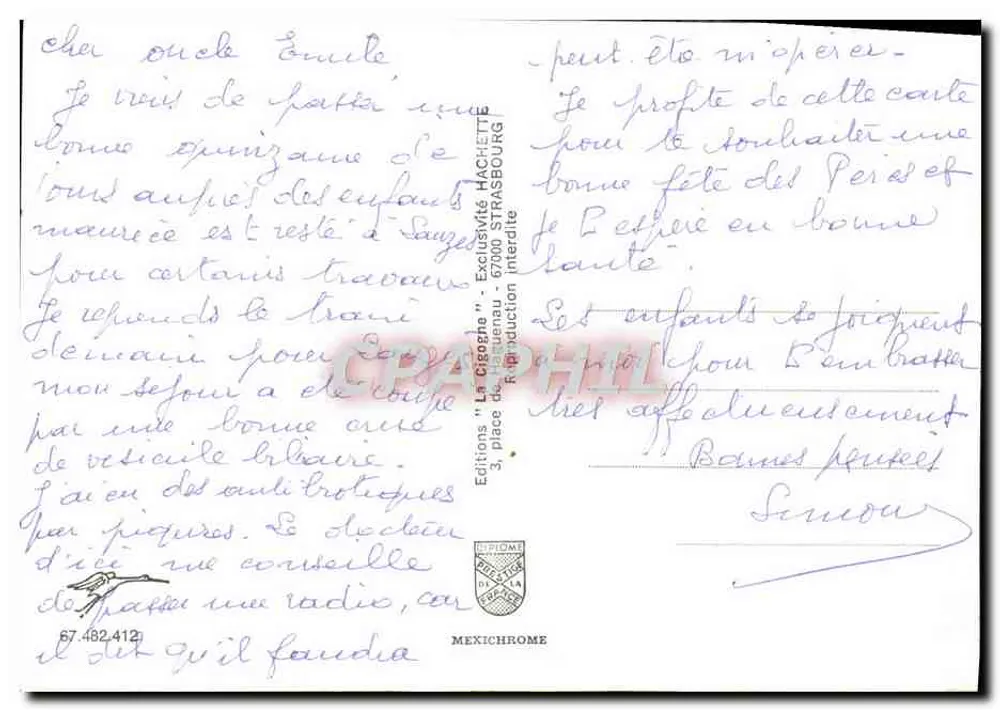 Straßburg — Kehl am Rhein — Grenze Frankreich-Deutschland — Éditions Hachette - Rückseite