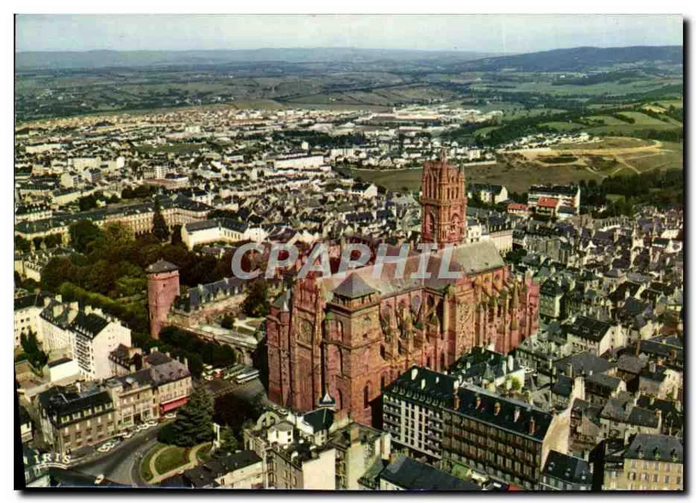Rodez (Aveyron) — Luftbild der Kathedrale Notre-Dame XIV. bis XV. Jahrhundert — CAPA Éditions Réunies - Vorderseite