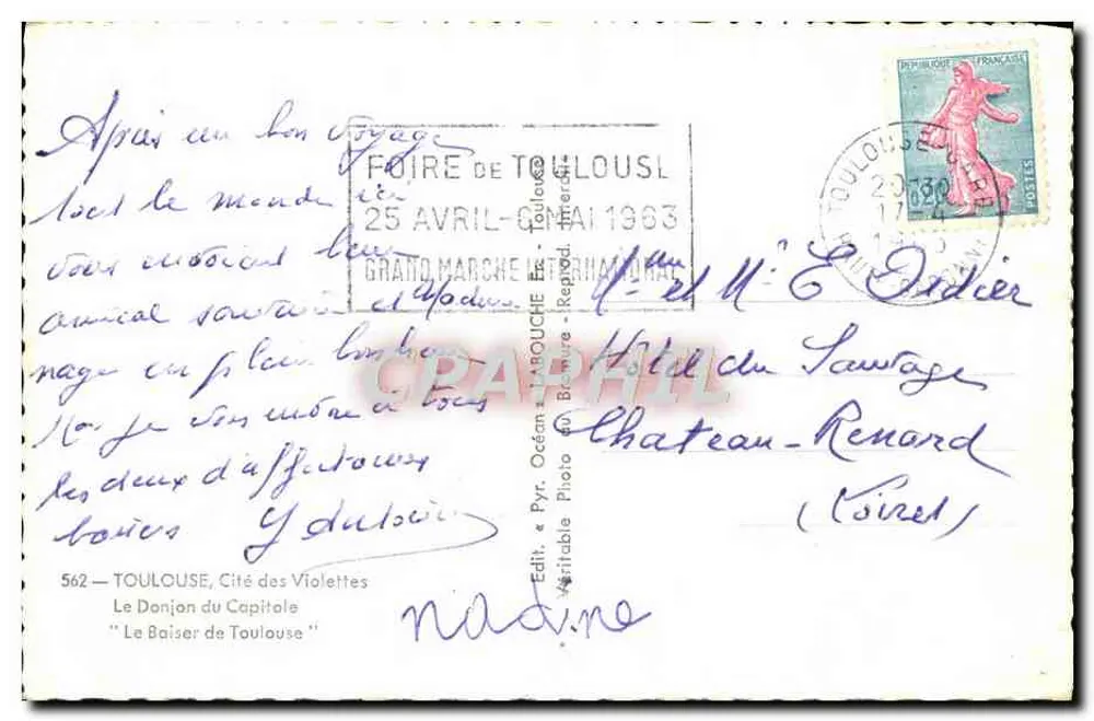 Um Poutou de Toulouse — Editor: Le Donjon du Capitole, n° 562 - Verso