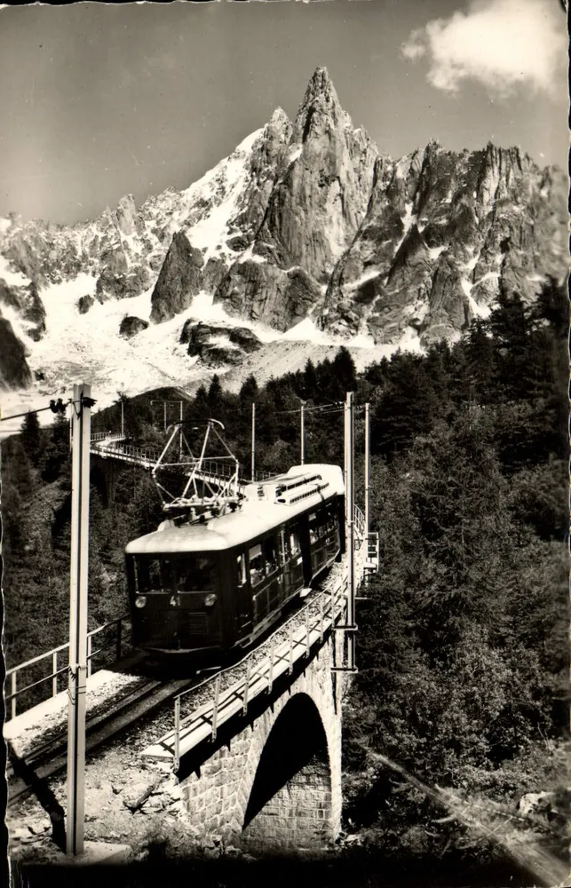 Chamonix-Mont-Blanc — Schmalspurbahn der Mer de Glace und der Drû — Edition Montauc-Lénan, n° 362 - Vorderseite