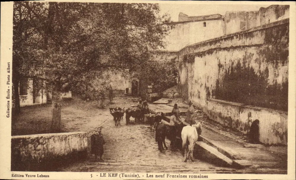 LE KEF (Tunisie) — Les neuf Fontaines romaines — Édition Veuve Lebeau, n°5 - Vorderseite