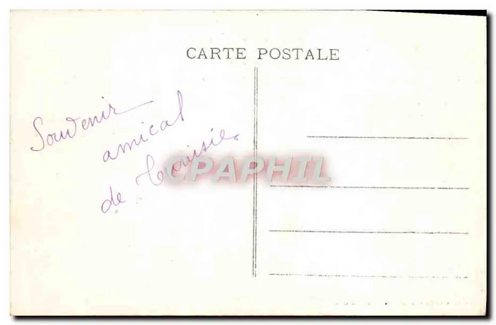Der Kef (Tunesien) unter Schnee — Die Ebene — Verlag: B. J. & Cie, Frankreich - Rückseite