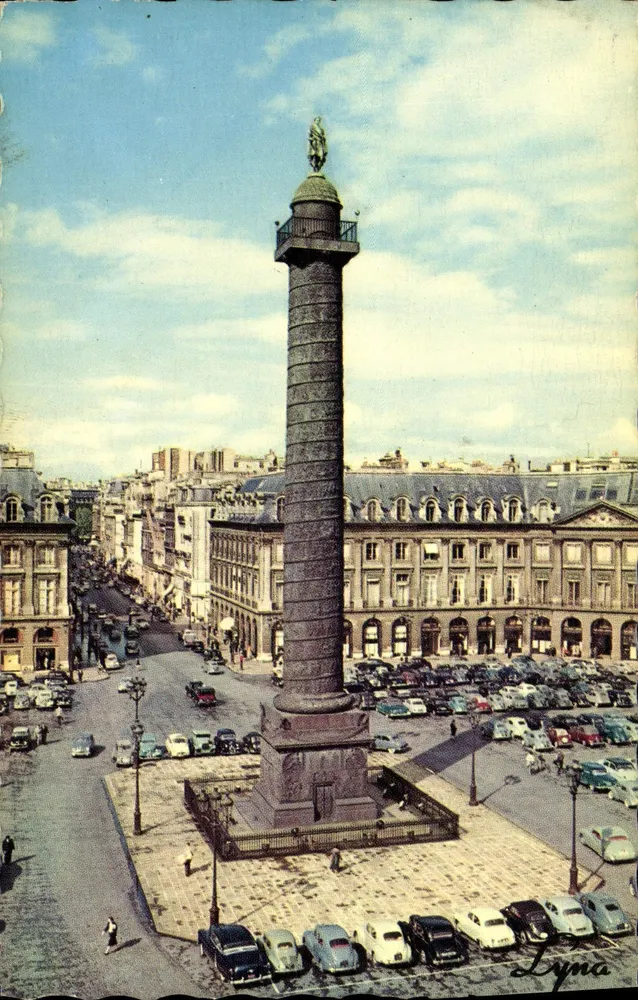 Paris — Place Vendôme und Vendôme-Säule — Édition Lyna - Vorderseite