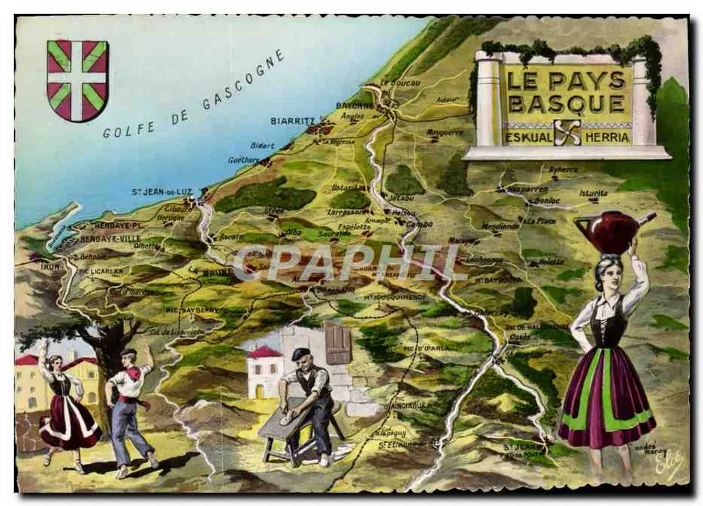 O País Basco — Gascogne — Editor L. Chatagneau, Bordeaux - Frente