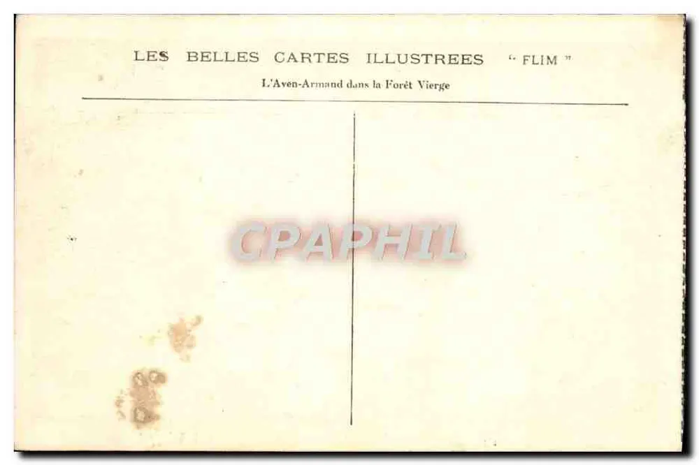 L'Aven-Armand na Floresta Virgem — FLIM - Verso