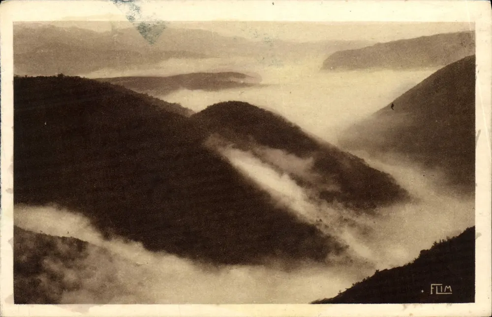 Mont Argouat — Meer aus Wolken von der Serrogrède-Passhöhe (Höhe 1304 m.) — FLIM, n° 575 - Vorderseite