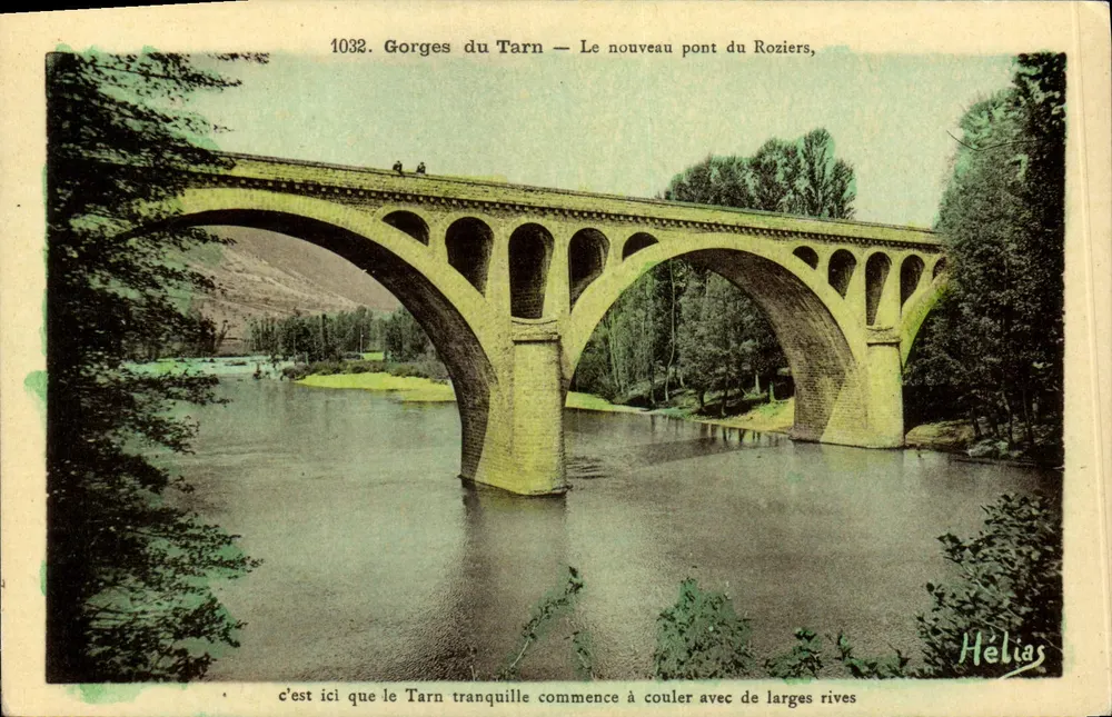 Gorges du Tarn — Der neue Roziers-Brücke — Hélías, n°1032 - Vorderseite