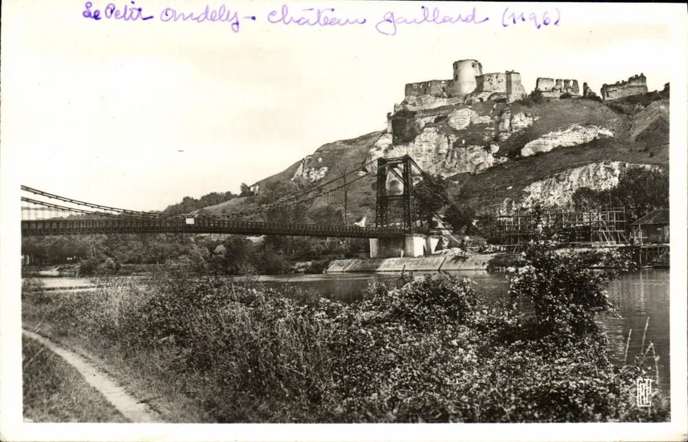 Klein Andely — Der Hängebrücke und Schloss Gaillard (196) - Vorderseite