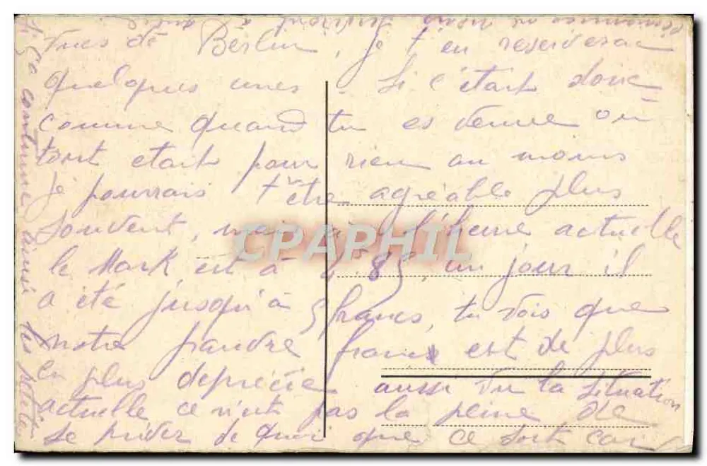 Berlim. Palácio do Imperador Guilherme I. — Editor desconhecido, número de série não visível - Verso