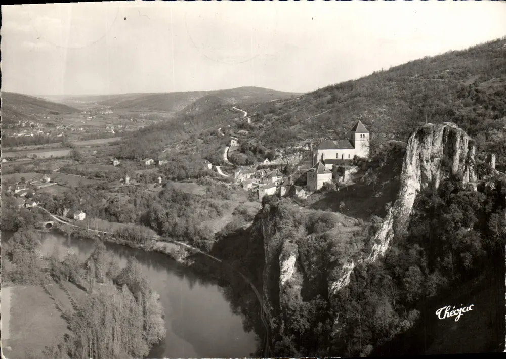 Die Lot-Tal — Perle des Quercy — ST-CIRQ-LAPOPIE — Théojac-Editionen - Vorderseite
