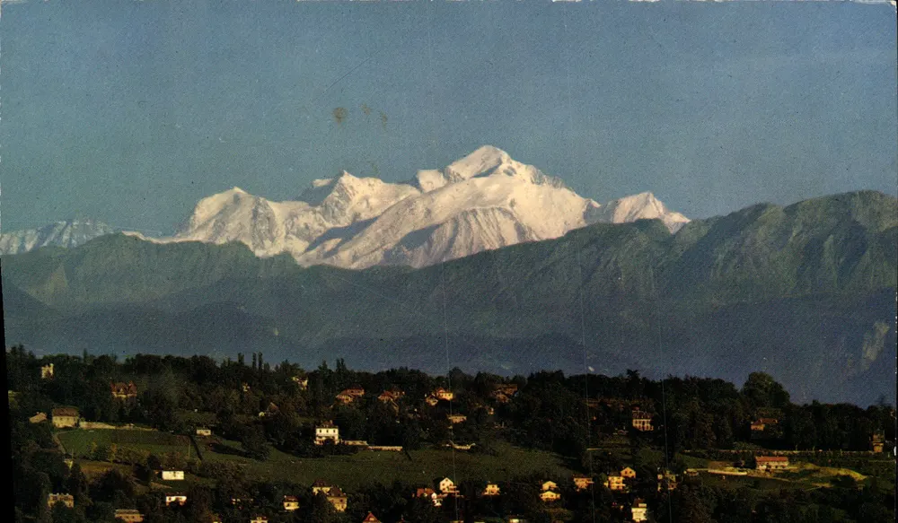 O Mont-Blanc (4810 m) visto de Genebra — Fabricação Suíça n° 440 - Frente