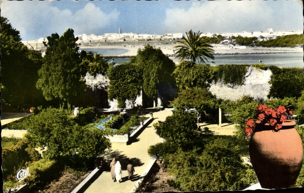 Rabat - Salé, Ansicht des Gartens — 975 — Ci des 'Arts Photomécaniques' — 13 - Vorderseite