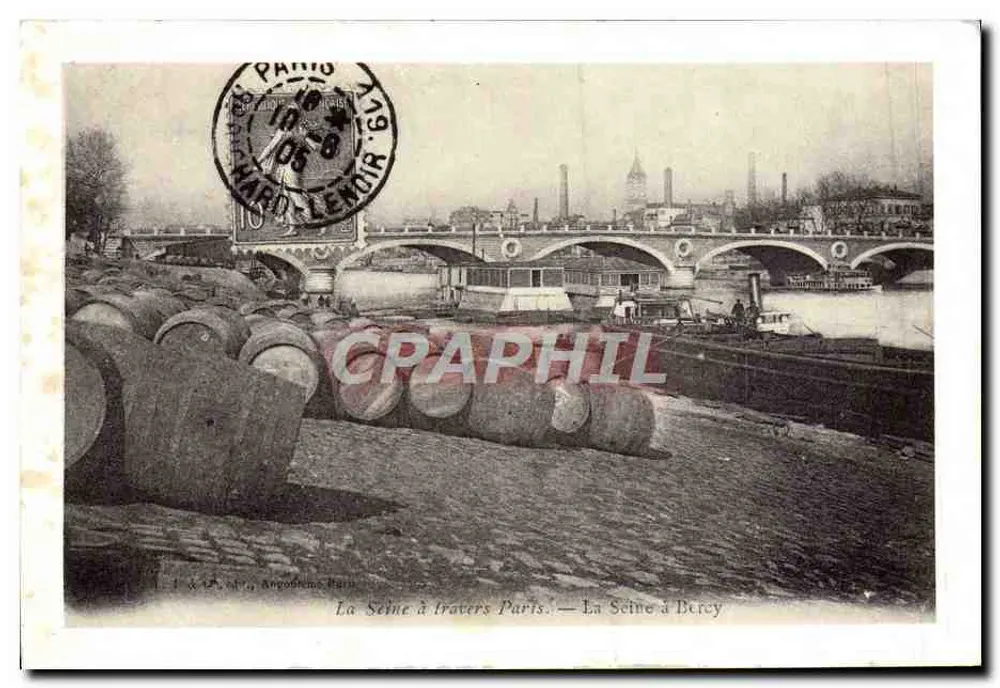 Die Seine bei Bercy — Die Seine durch Paris — Verlag A. & C. Angonin, Paris - Vorderseite