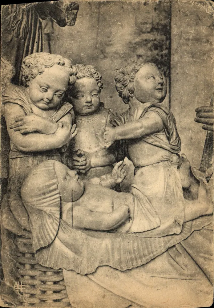 Detail der Geburt Jesu — Kathedrale von Chartres — 15. Jahrhundert - Vorderseite