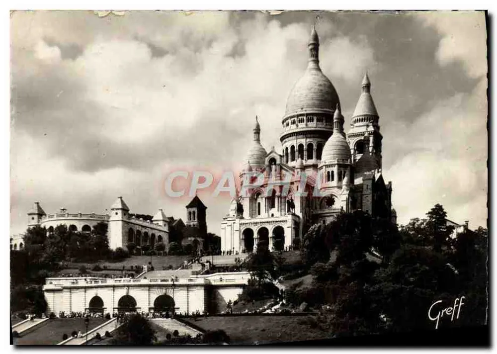Basilique du Sacré-Cœur — vue panoramique — Édition Greff, Paris - Vorderseite