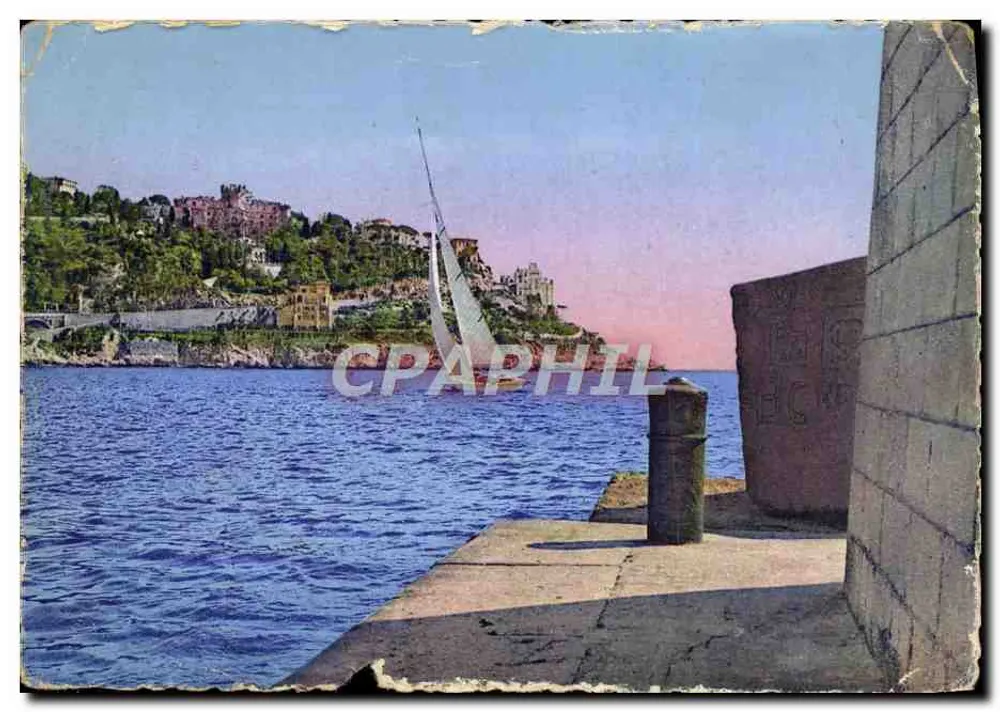 Regatas diante do Cabo de Nice — Costa Azul — Edições 'La Cigogne' - Frente