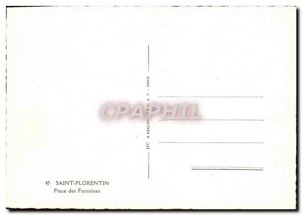 सेंट-फ्लोरेंटिन — प्लेस डेस फॉनटेन्स — C.P.A.P.HIL - पीछे