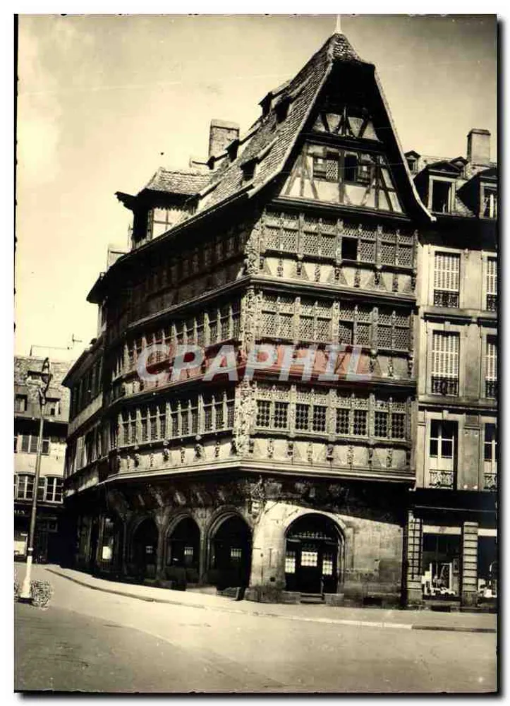Estrasburgo — Casa Kammerzell — Graphische-Anstalt-Verlag, Drüssel, Estrasburgo - Frente