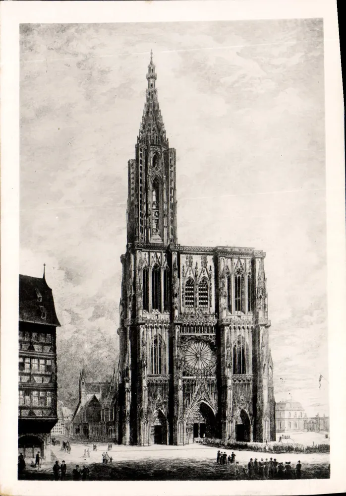 Estrasburgo - A Catedral — Impressor-Editor R. Drussel - Frente