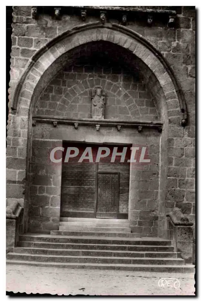 Die Kirche von La Souterraine — Seitenportal — M. ROUSSEL Fotoverlag - Vorderseite