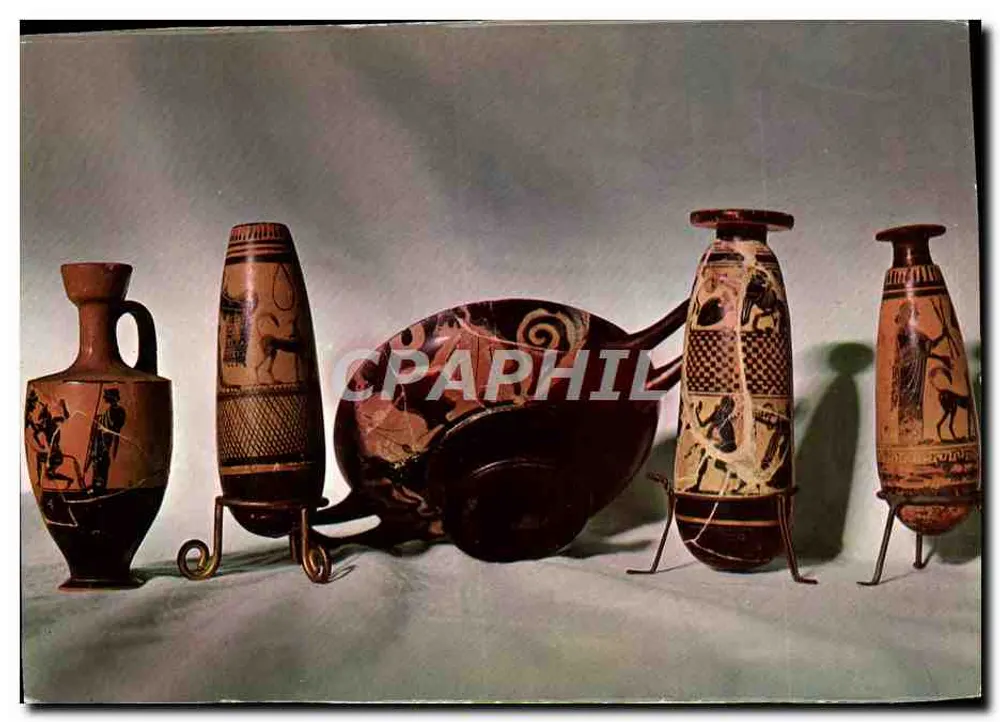 Vases grecs à figures noires — collection d'objets archéologiques — éditeur COSTA BRAVA n° 1410 - Frente