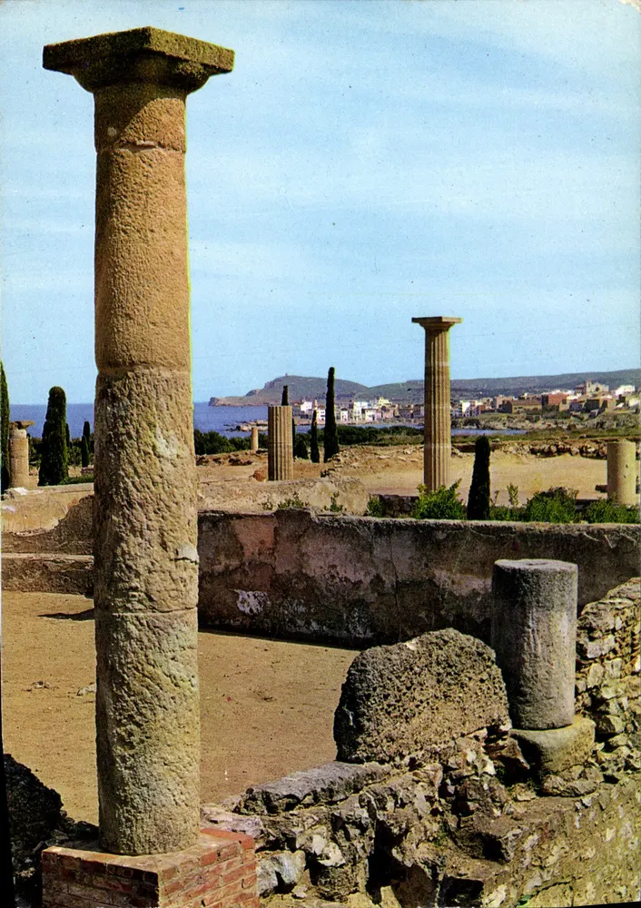 Ruínas romanas de Amperias — Costa Brava n° 1412 — editor V.C.-Foto Fabregat - Frente