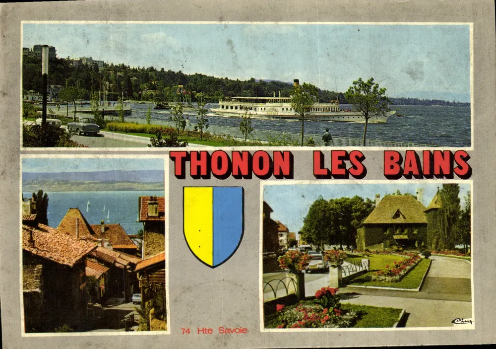 Thonon-les-Bains — vista panorâmica do lago e do vilarejo — editor CIM - Frente