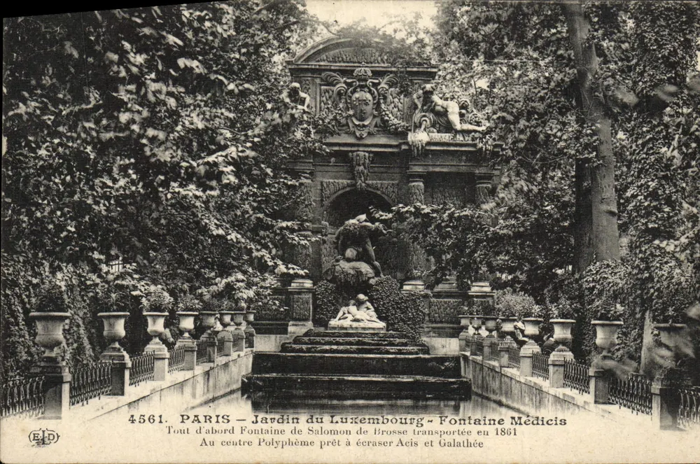 Paris - Luxembourg-Garten - Medici-Fontäne — Verlag ELD, Nr. 4561 - Vorderseite