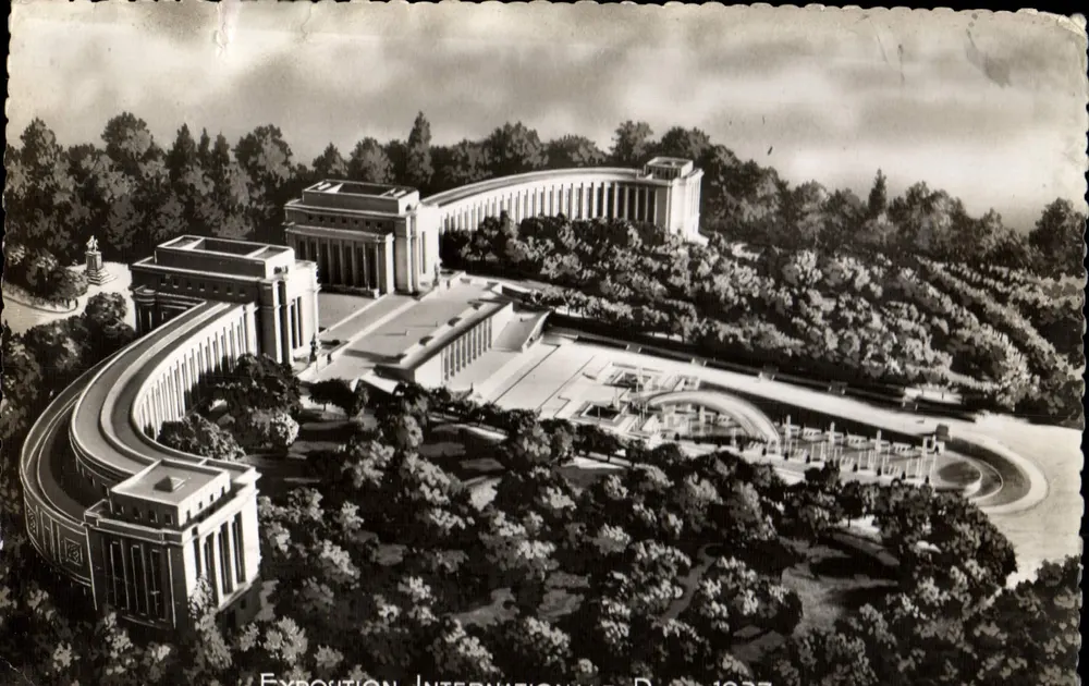 Internationale Ausstellung Paris 1937 — Palais du Trocadéro und Bassins — Éditeur: CHITAPAL, Boulogne-sur-Seine - Vorderseite