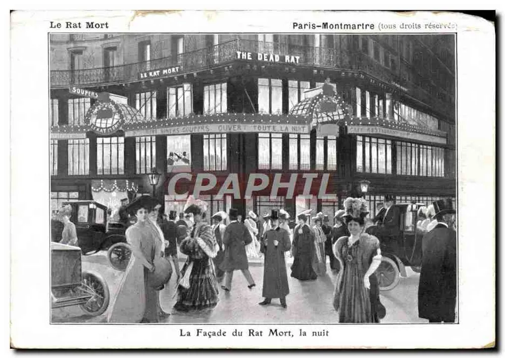 Der tote Rat — Paris-Montmartre — Soc. Nouvail de décoration, 104, boulevard de Clichy - Vorderseite