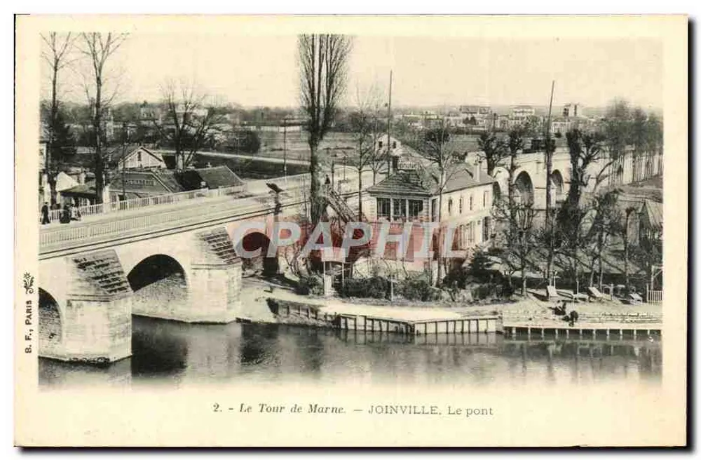 Joinville - Der Brücke - B. E. Paris, n°2 - Vorderseite