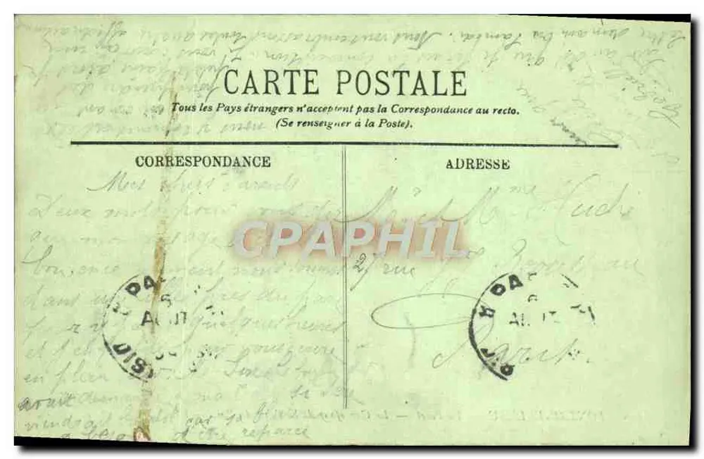 Fontainebleau — Die Forêt — Der Carrefour de la Table du Roi — LL. — Nr. 146 - Rückseite