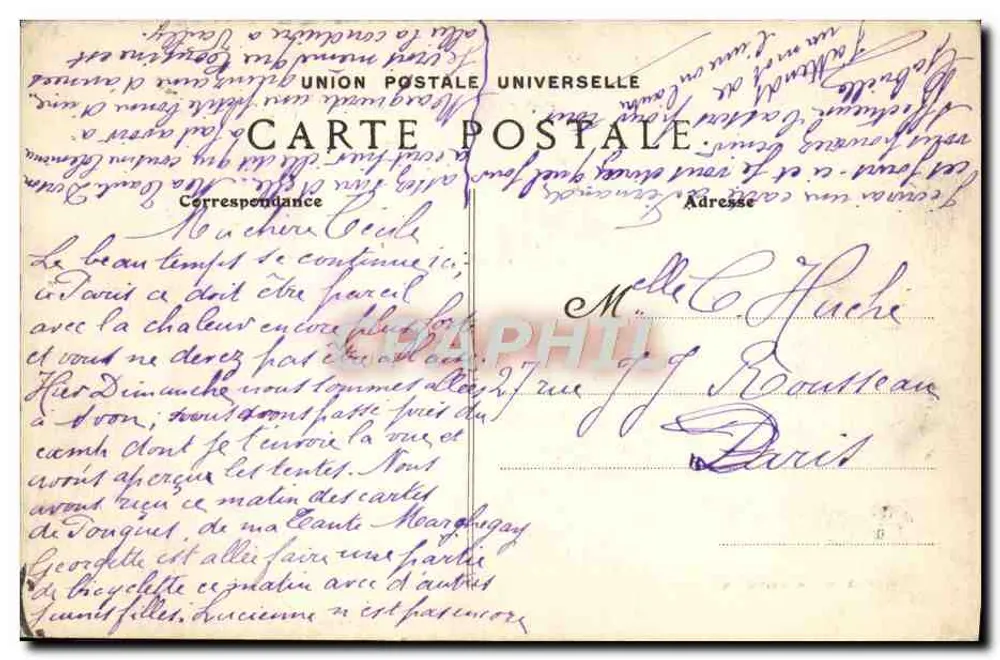 Fontainebleau — Campo de Avon — Editor: Postes Françaises, n° 118 - Verso