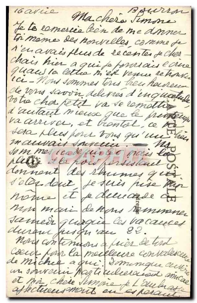 Forêt de Fontainebleau — Die Fee-See — Künstlerischer Verleger - Rückseite