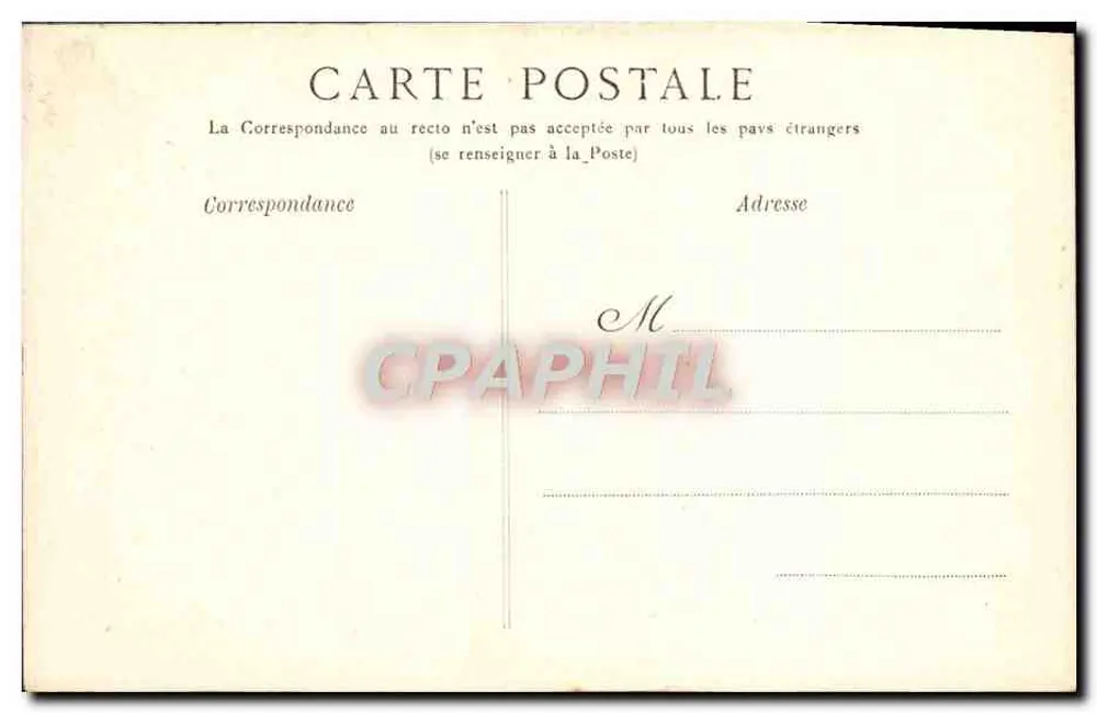 Palast von Fontainebleau — Cabinet der Abdikation Napoleons I. — G.B.N.G. Fontainebleau Nr. 26 - Rückseite