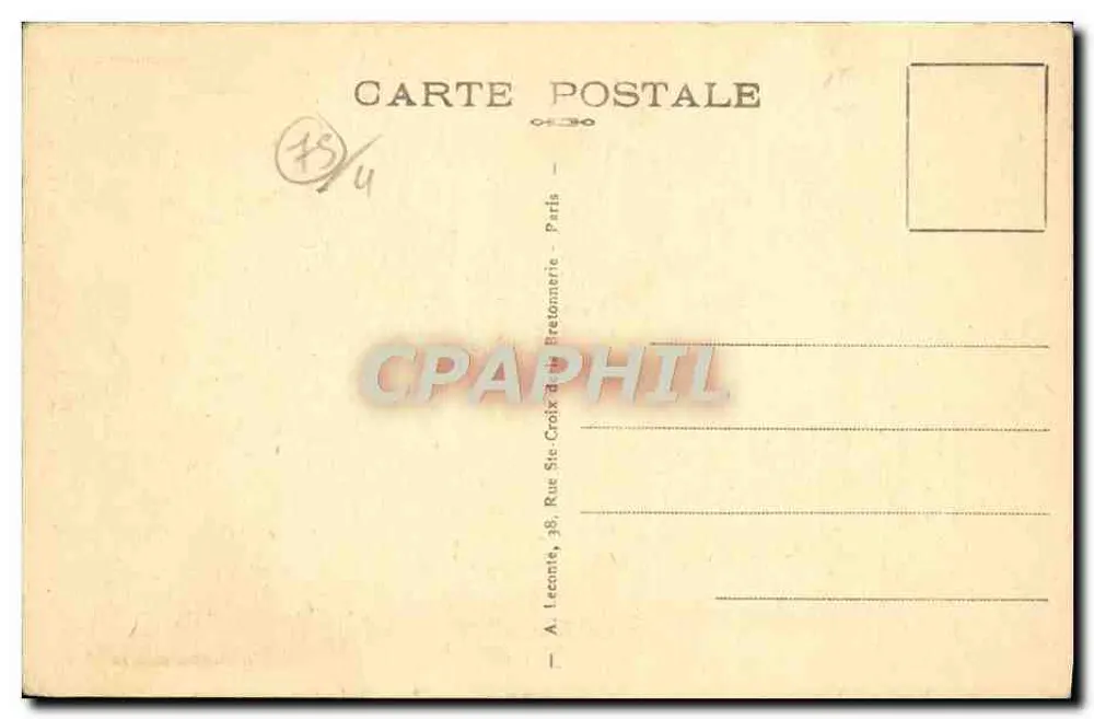 PARIS — Catedral de Notre-Dame (fachada) — A. Lecomte, Paris - Verso