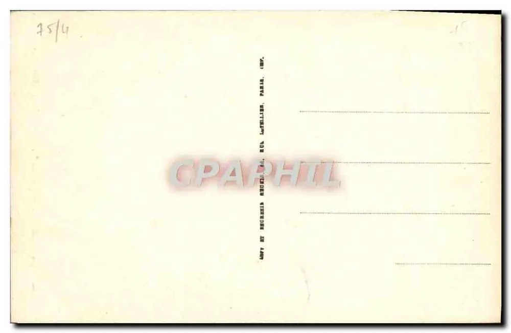 Paris — Notre-Dame — Lado Sul — ND. — Editor: C. L. P. (n° 1205) - Verso