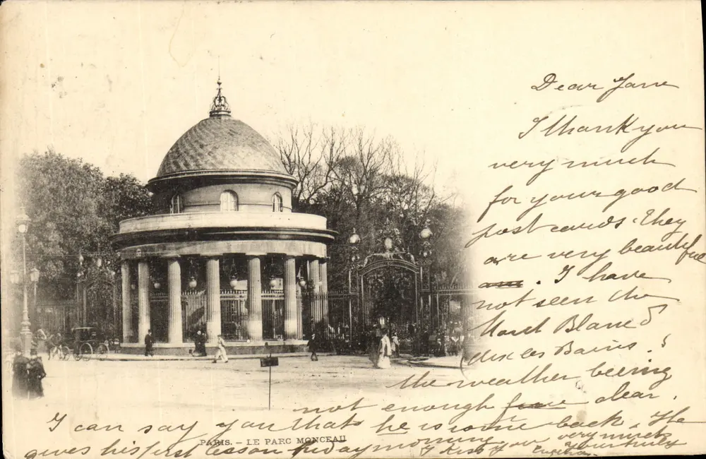PARIS — O PARC MONCEAU — Editor não identificado, número de série não visível - Frente