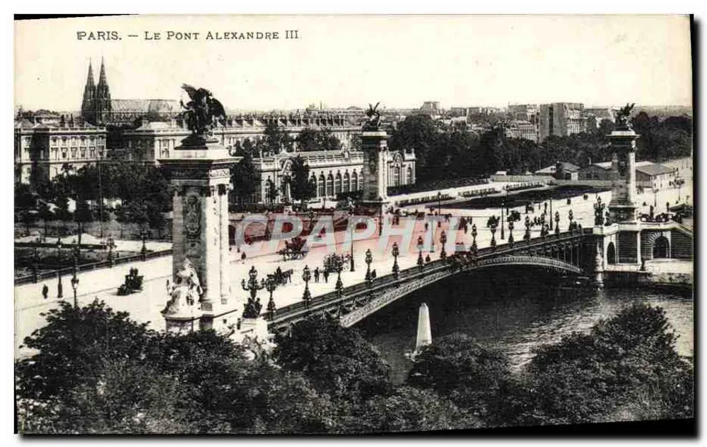 Paryż — Most Alexandre III - Awers