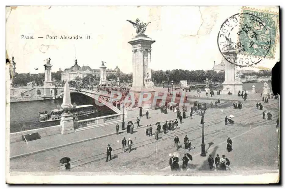 Paris — Pont Alexandre III — éditeur imprimeur non visible - Frente
