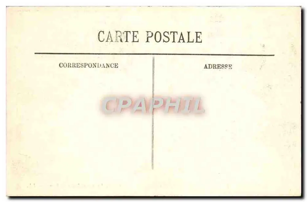 Überschwemmungen in Paris — Januar 1910 — Bahnhof Saint-Lazare und Place de Rome — LL. - Rückseite