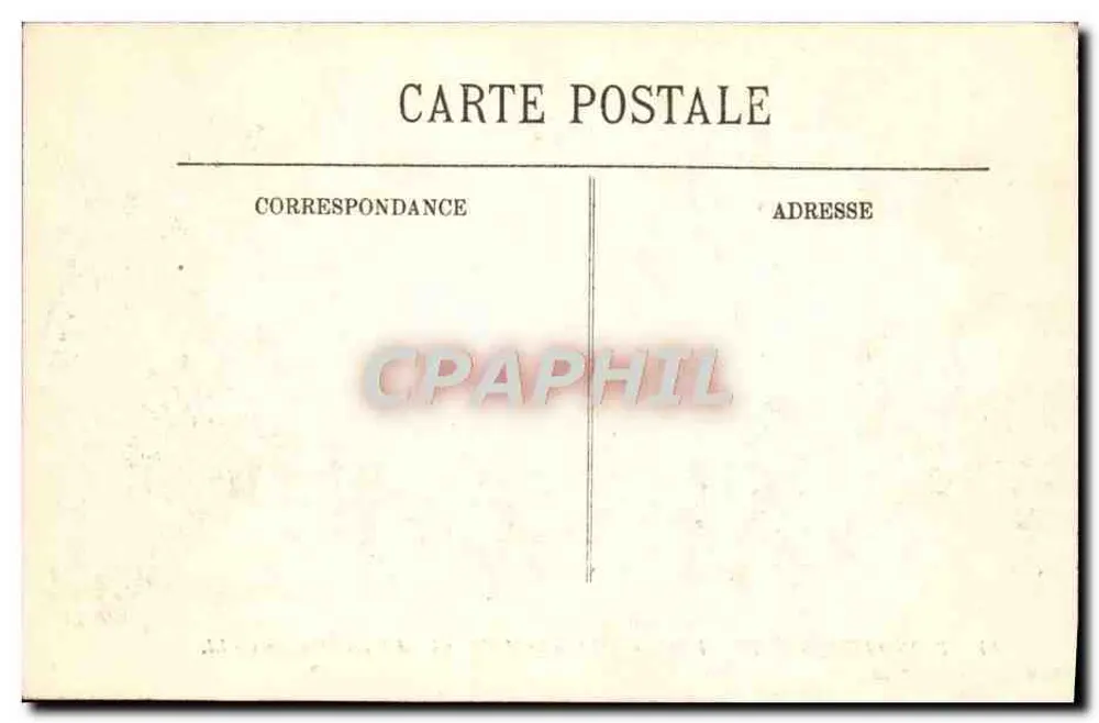 Überschwemmungen in Paris — Januar 1910 — Das Außenministerium — LL, Nr. 44 - Rückseite