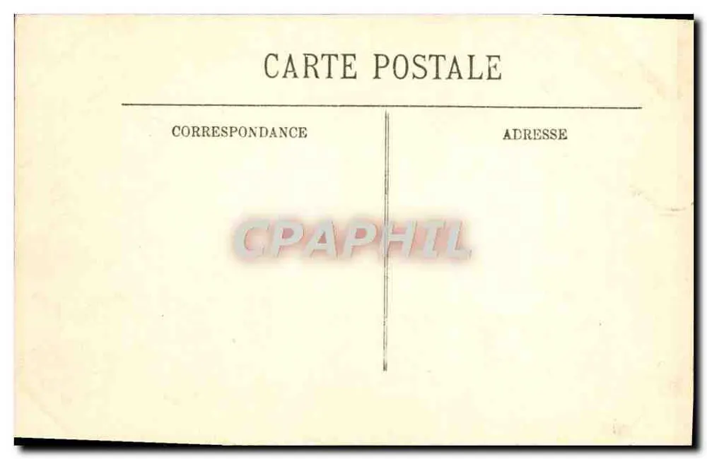 Inundações de Paris (Janeiro 1910) — A Rue de Lille — LL. - Verso