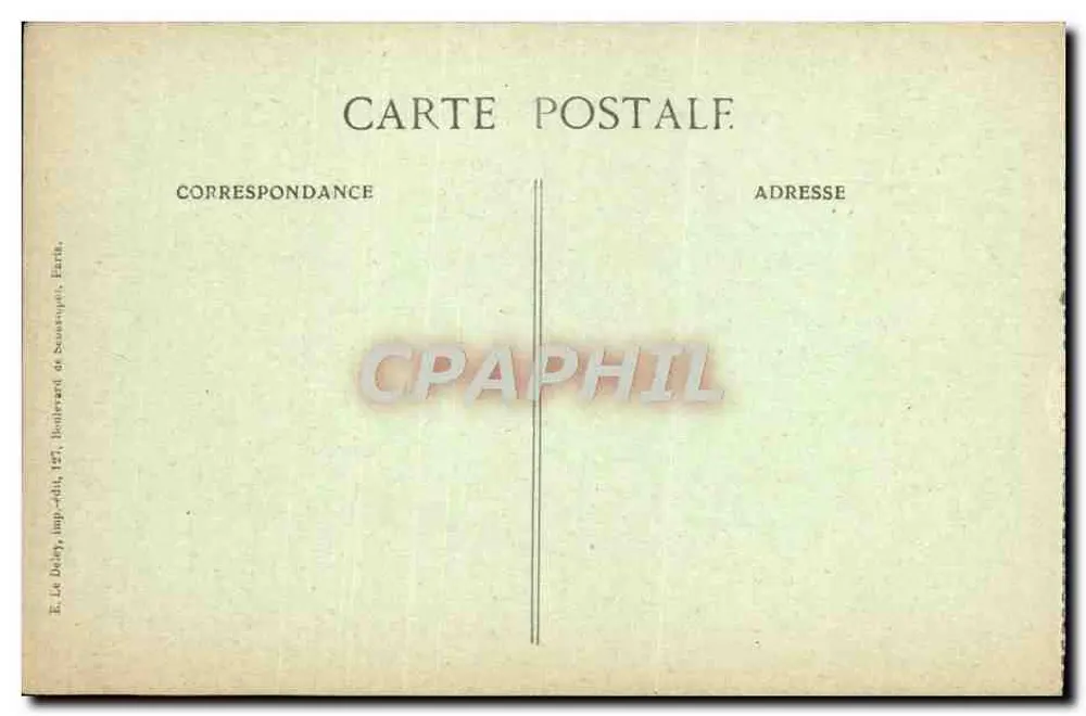 Notre-Dame - Facha - gravura - E. Le Doley, Boulanger de Soustouph, Ferté - Verso