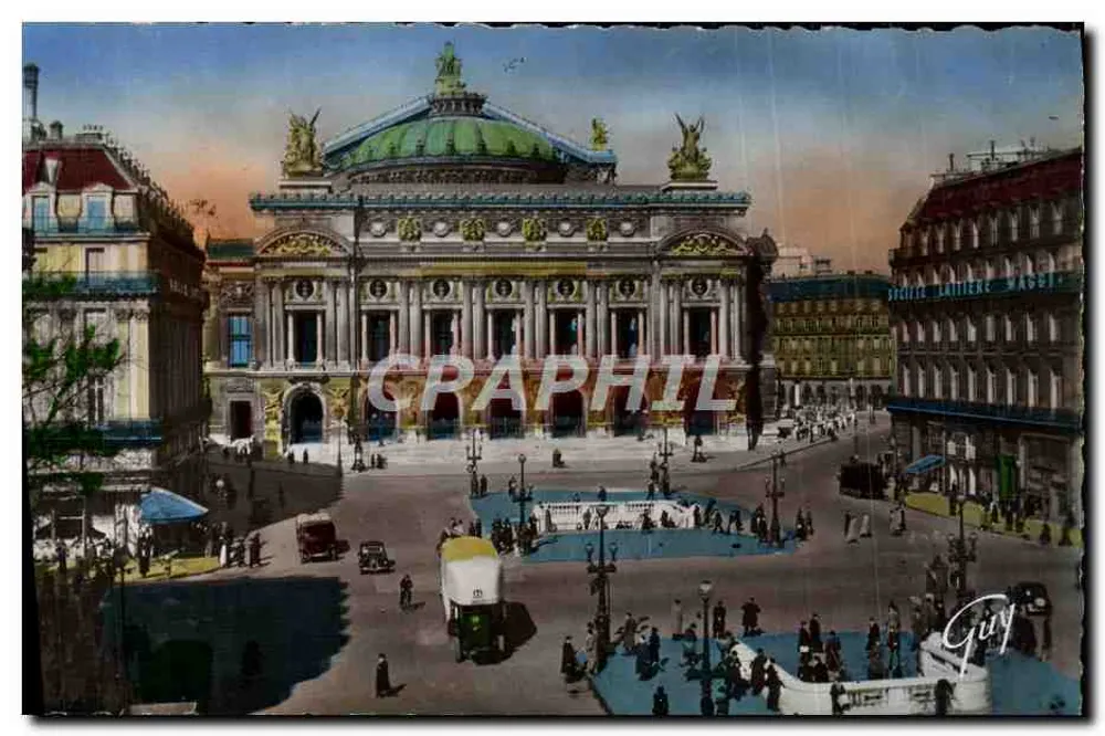 Praça da Ópera — Paris — editor A. Leconte, n°414 - Frente