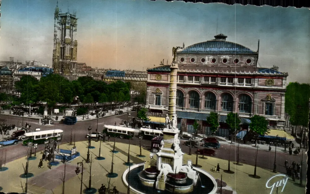Place du Châtelet — Tour Saint-Jacques — A. Leconte, Paris - Vorderseite