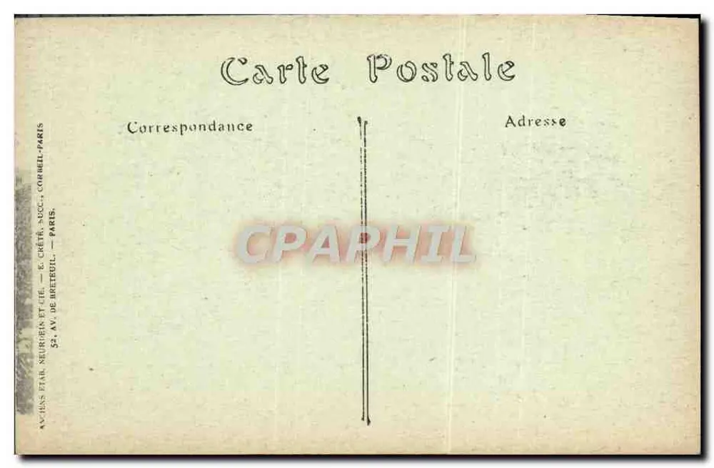 Paris — A Igreja da Madeleine — JND HOE. - Verso