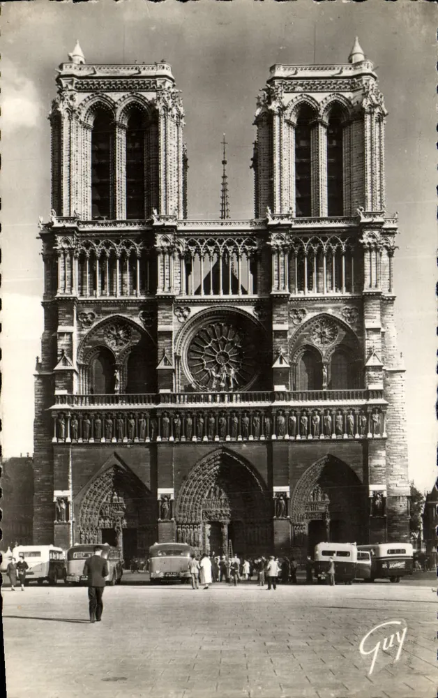 Notre-Dame de Paris — Kathedrale der Boucane — Verlag Léconté, Nr. 323 - Vorderseite