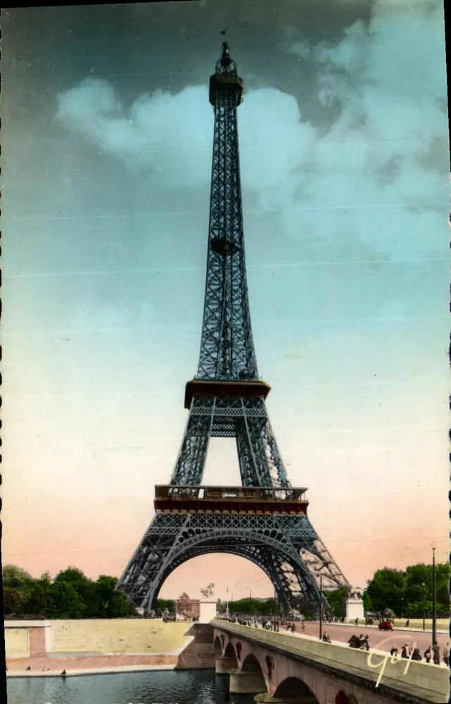 Paris und seine Wunder — Die Brücke von Iéna und die Eiffelturm — Verlag Leconte, Paris - Vorderseite